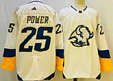 Men's Buffalo Sabres #25 Owen Power White 2022 Reverse Retro Authentic Jersey,baseball caps,new era cap wholesale,wholesale hats